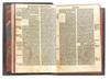 INCUNABULA BIBLE IN LATIN.  Biblia integra. 1495. Lacks title and 9 other preliminaries.